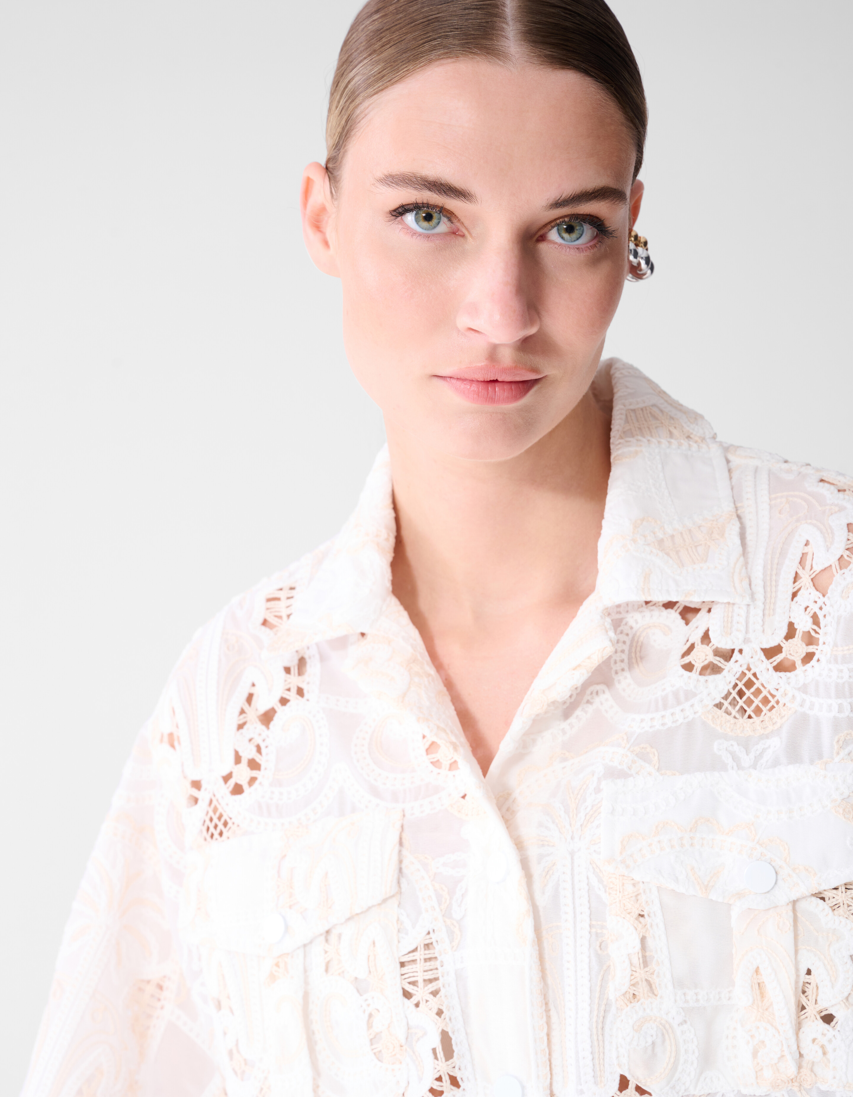 Embroidery Blouse Gebroken Wit SHOEBY WOMEN