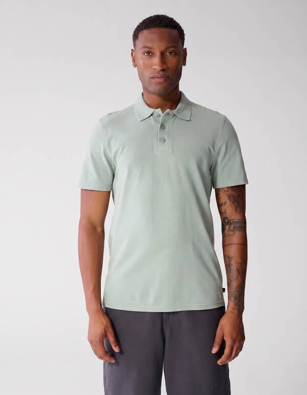 Gebreide Polo Lichtgroen SHOEBY MEN