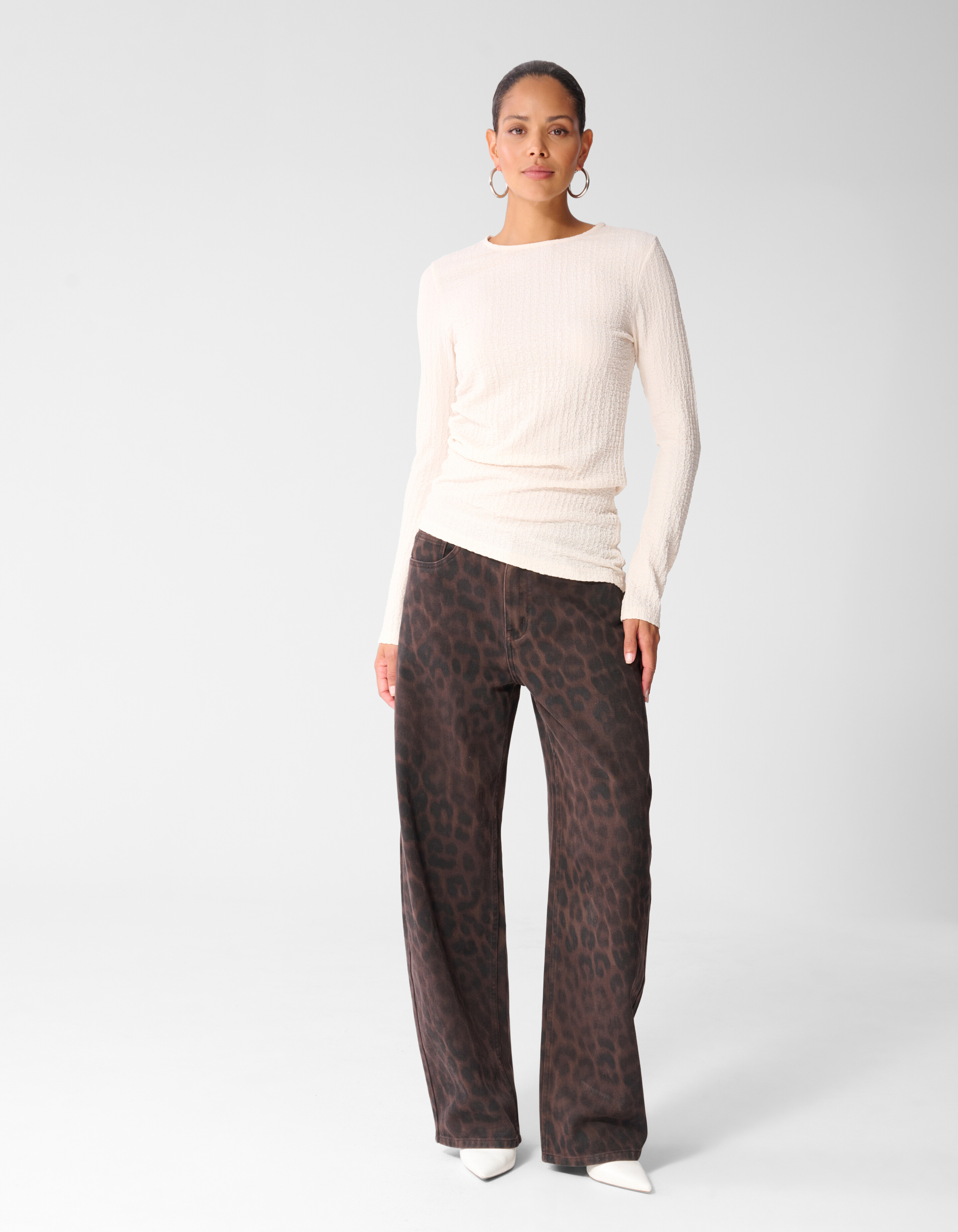 Asymmetrische Top Ecru SHOEBY WOMEN