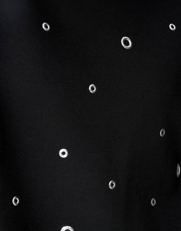 Oversized Eyelet Sweat T-shirt Zwart SHOEBY WOMEN