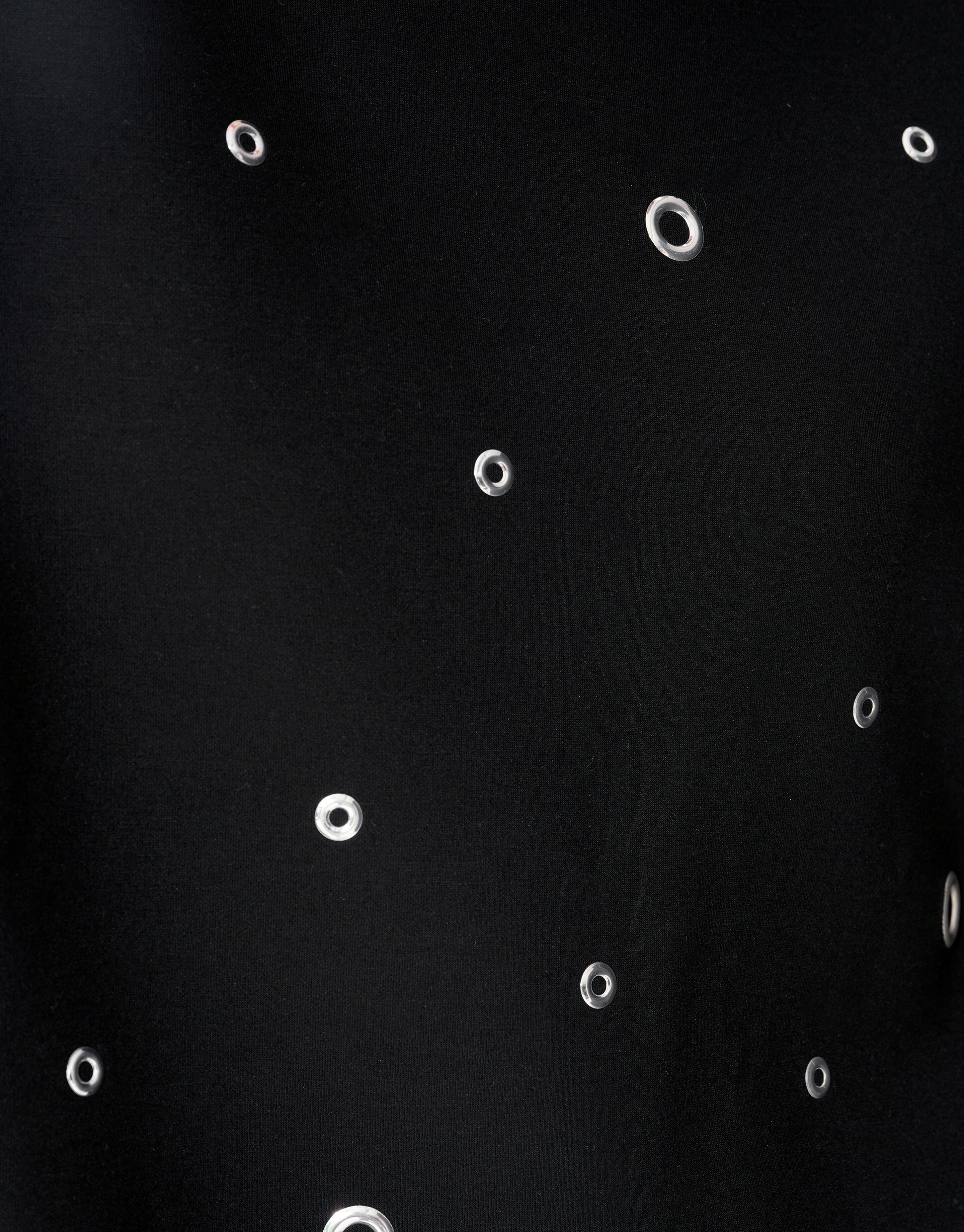 Oversized Eyelet Sweat T-shirt Zwart SHOEBY WOMEN