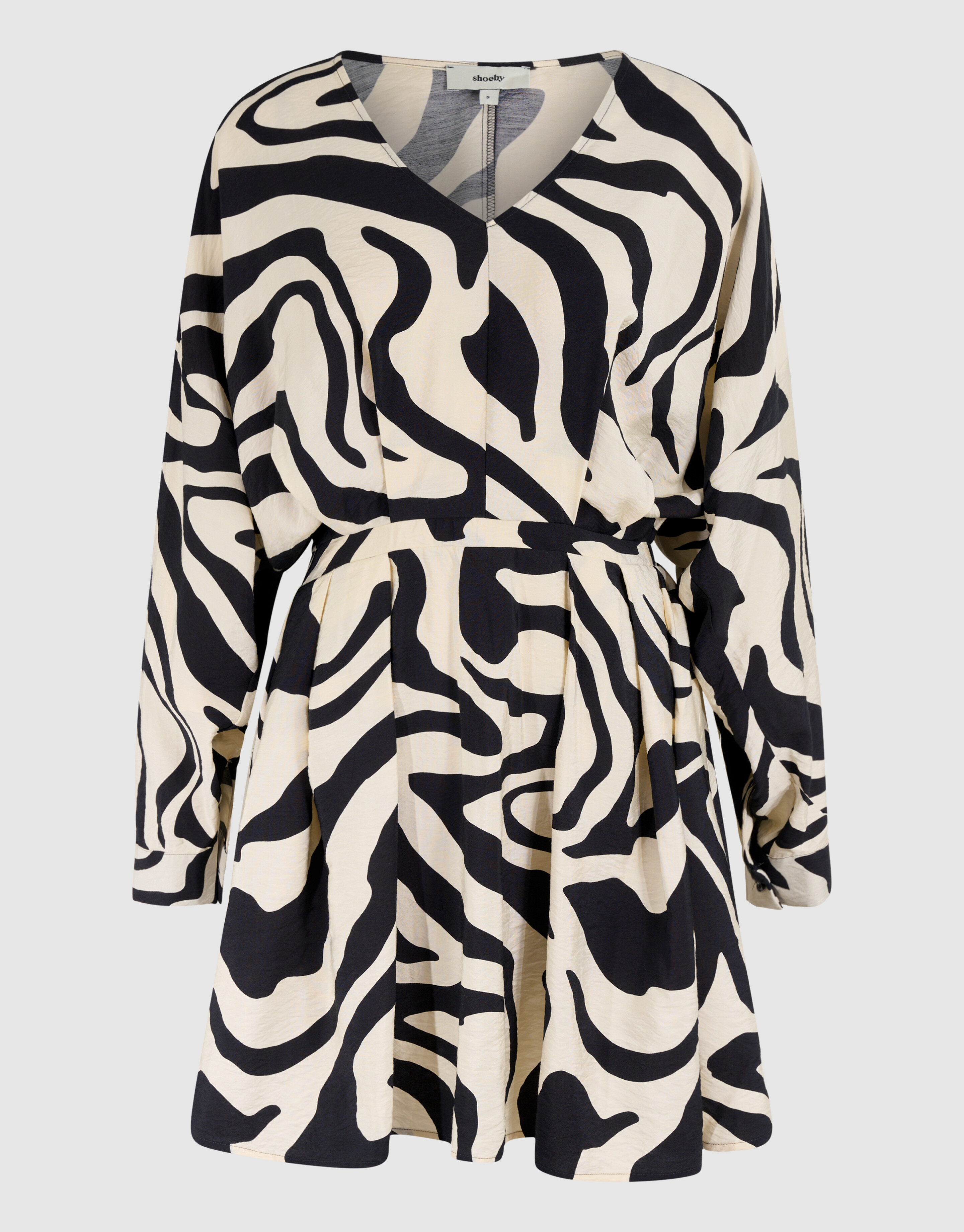 Zebra Mini Jurk Zwart SHOEBY WOMEN
