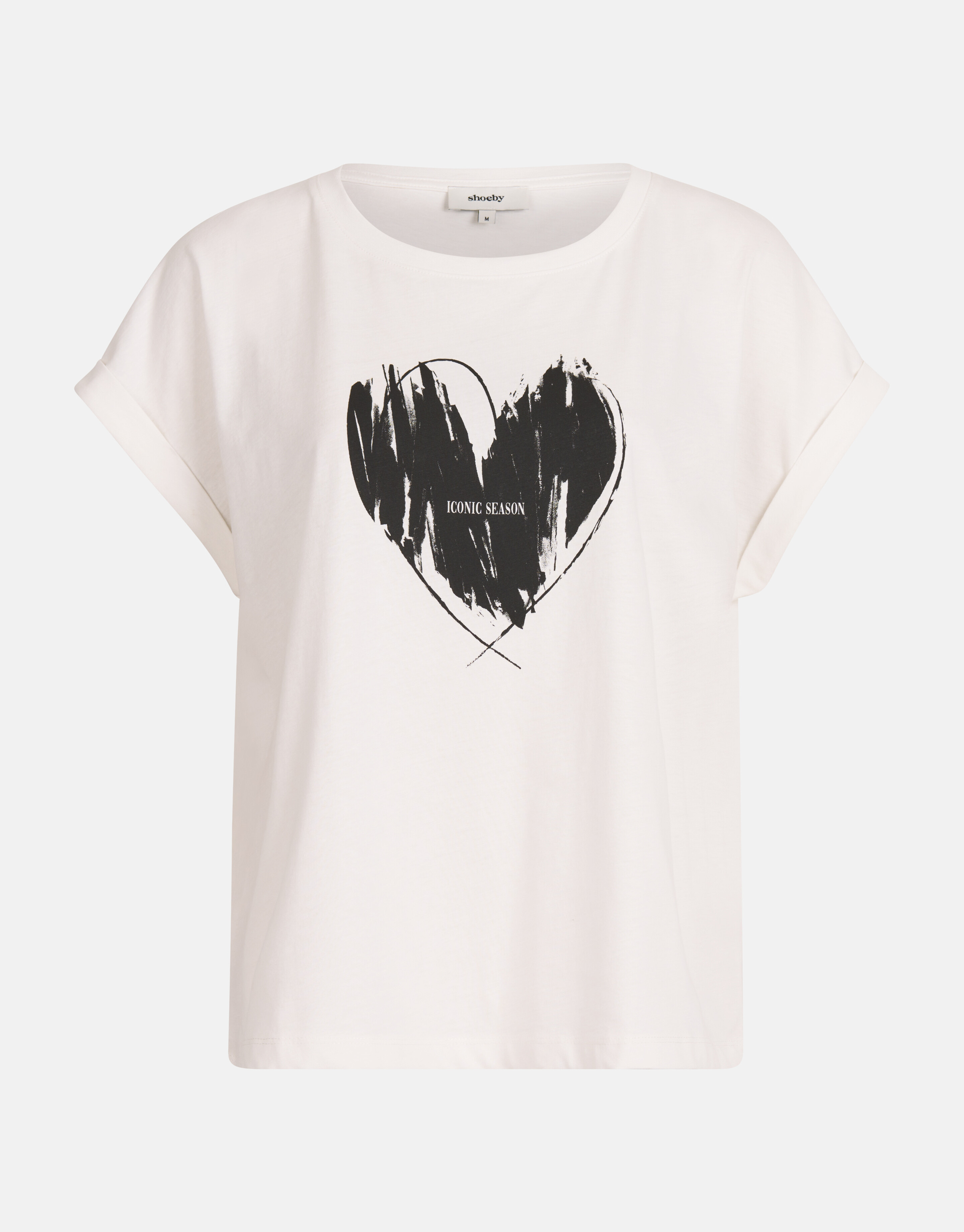 Print T-shirt Gebroken Wit SHOEBY WOMEN