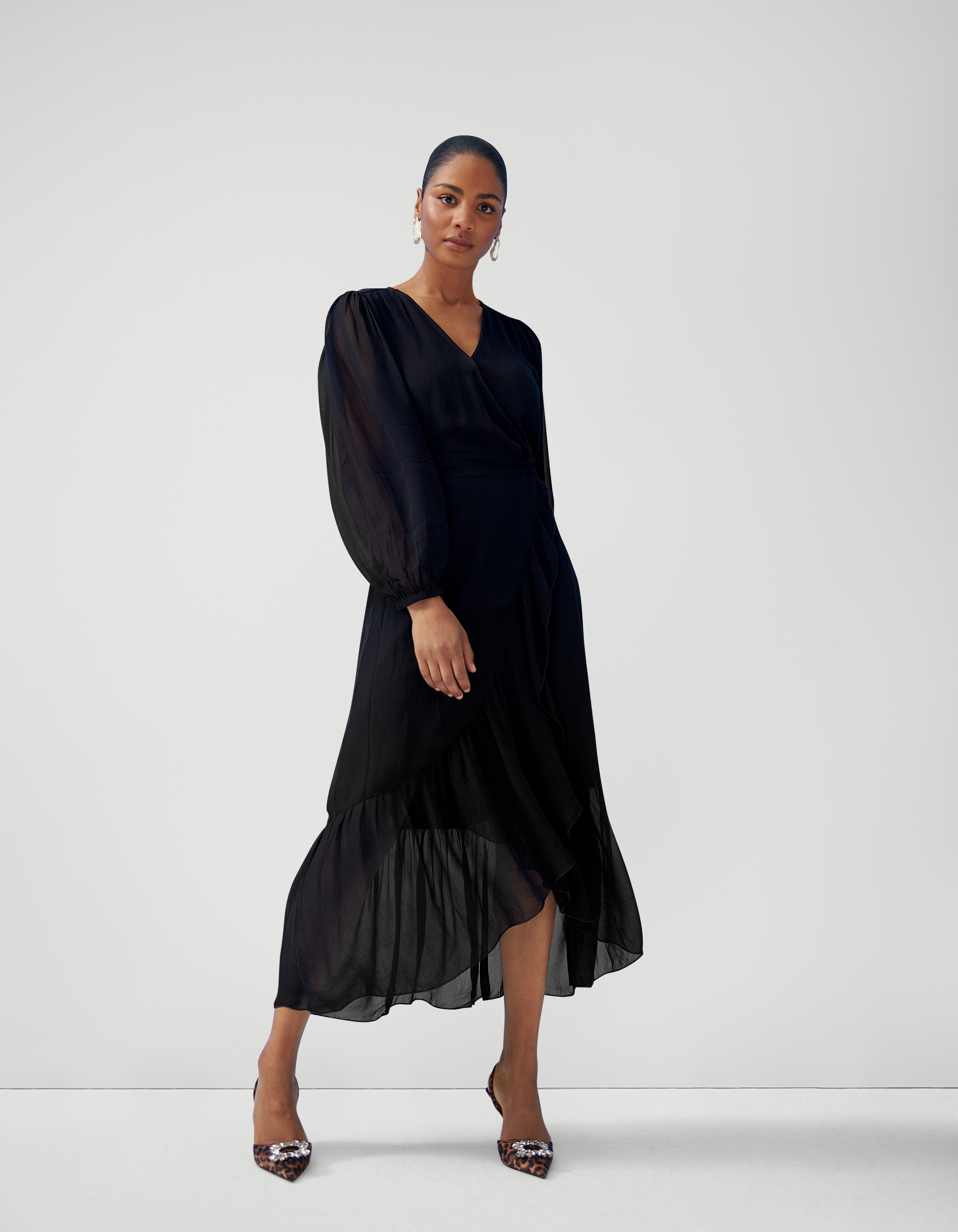 Wrap Jurk Zwart SHOEBY WOMEN