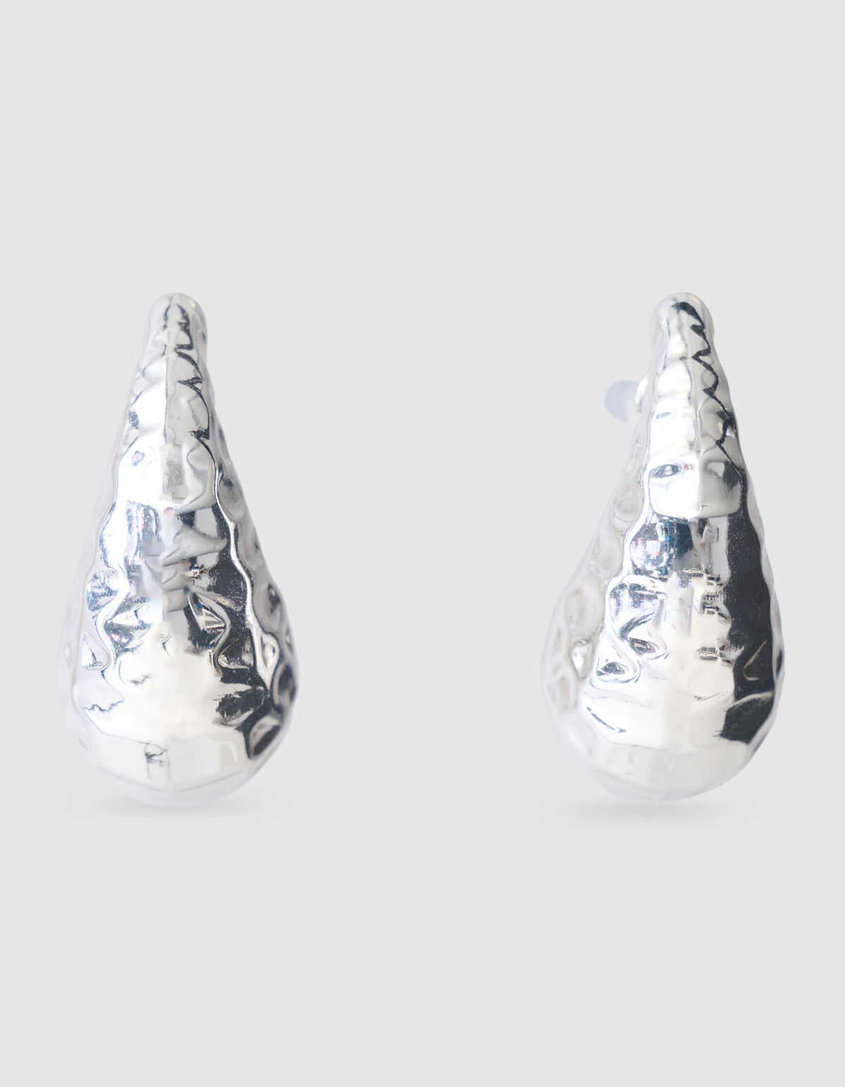 Hammerd Druppel Oorbellen Zilver SHOEBY ACCESSOIRES