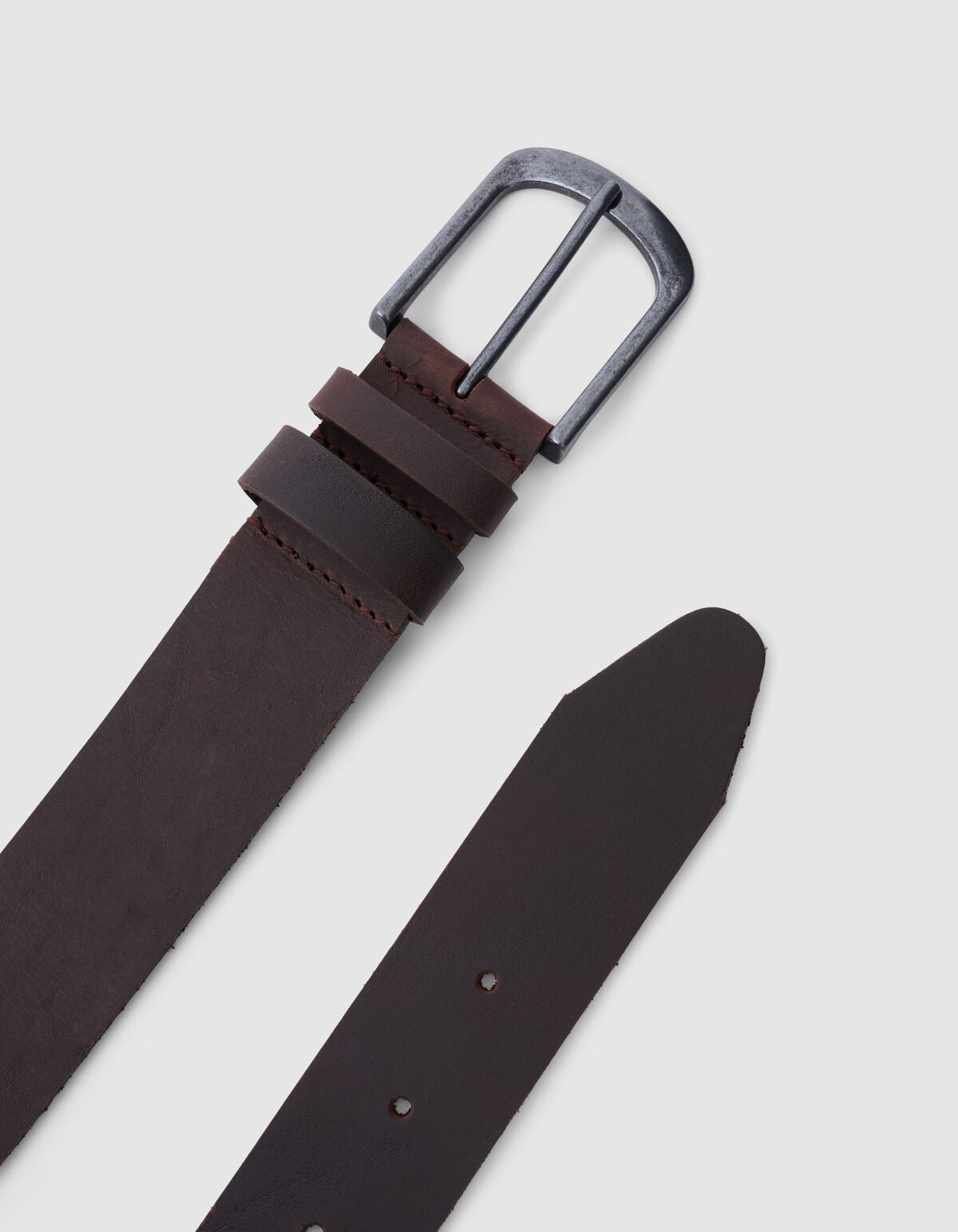 Leren Riem Donkerbruin SHOEBY ACCESSOIRES