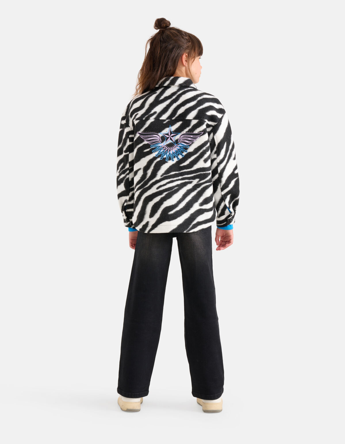 Western Embroidery Jack Zwart/Wit SHOEBY GIRLS