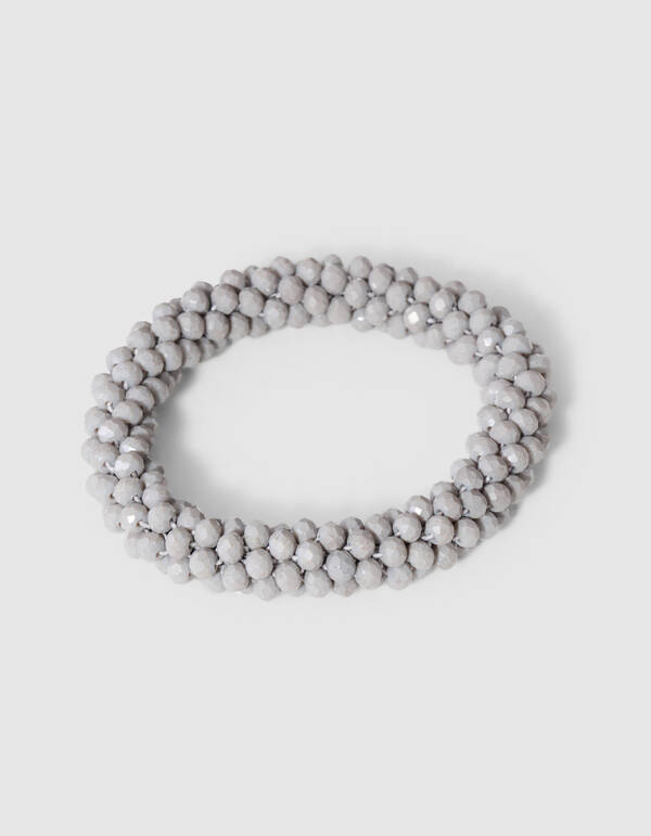 Beaded Armband Lichtgrijs SHOEBY ACCESSOIRES