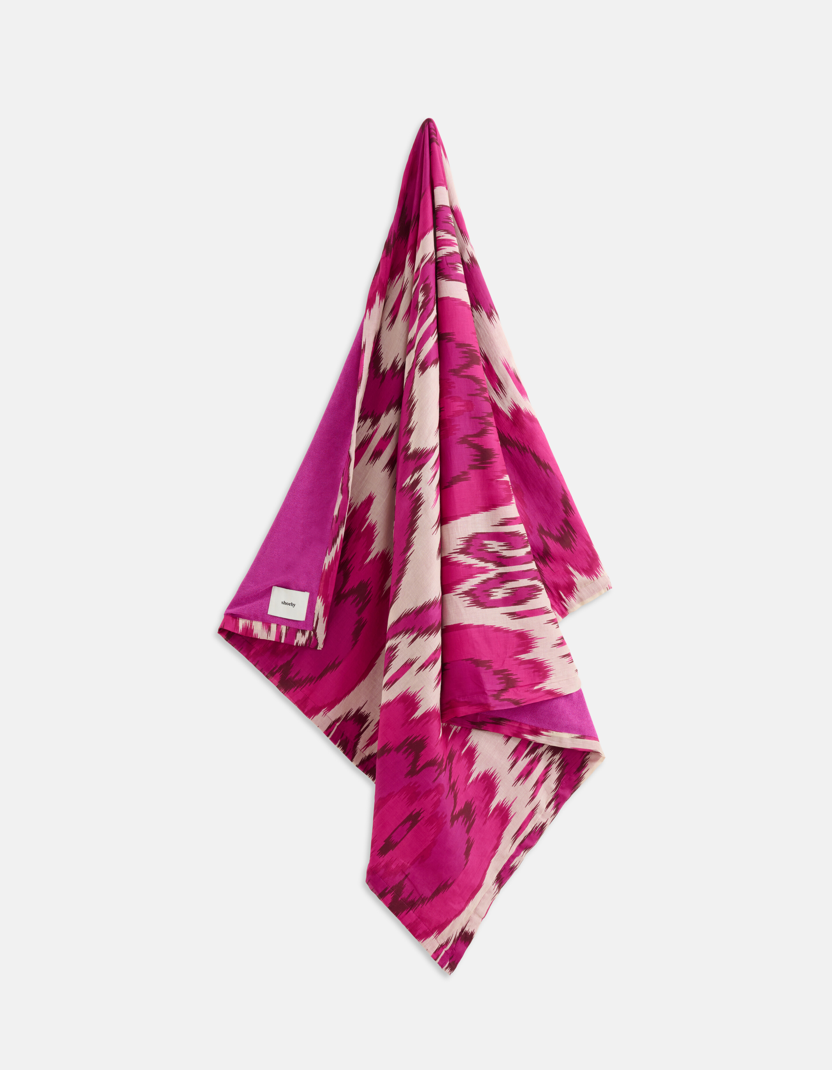 Grafische Print Badhanddoek Roze SHOEBY ACCESSOIRES