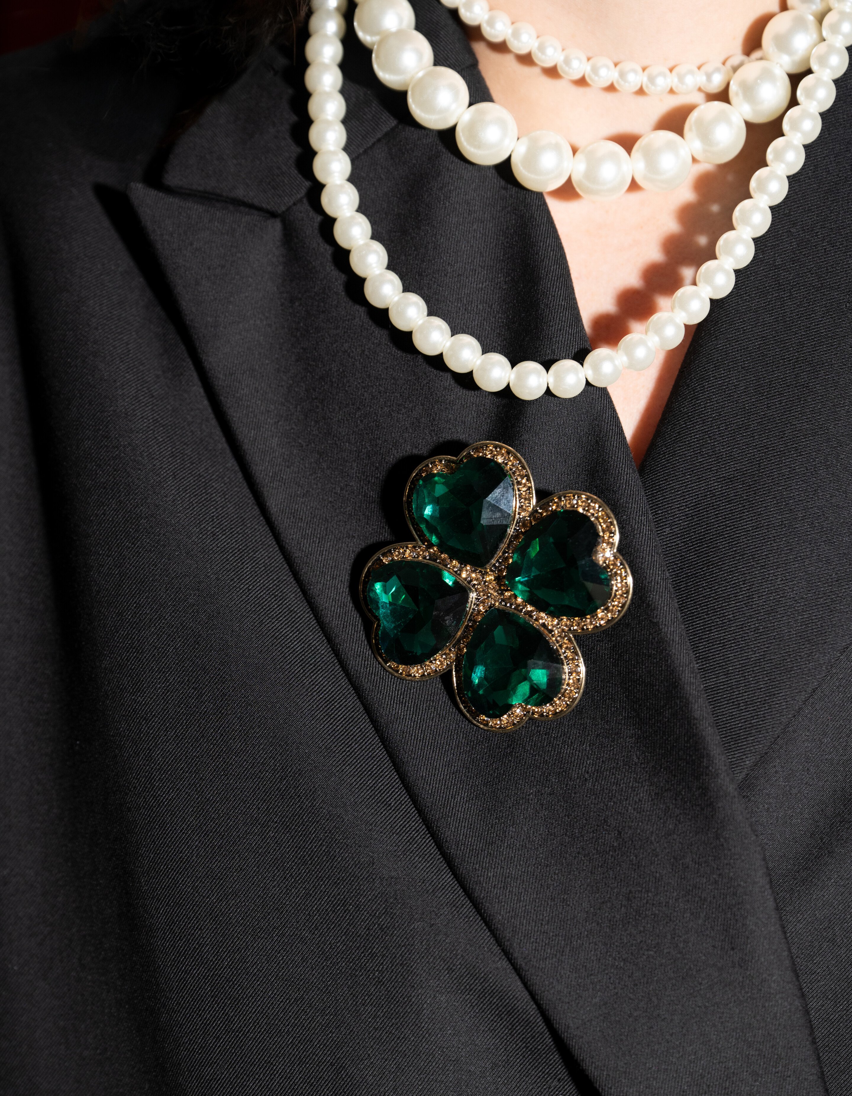 Klaver Broche Groen By Fred SHOEBY ACCESSOIRES