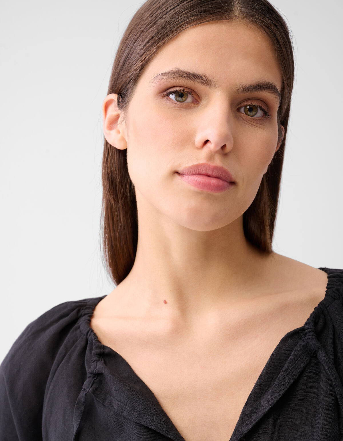 Linnen Blouse Zwart By Mieke SHOEBY WOMEN