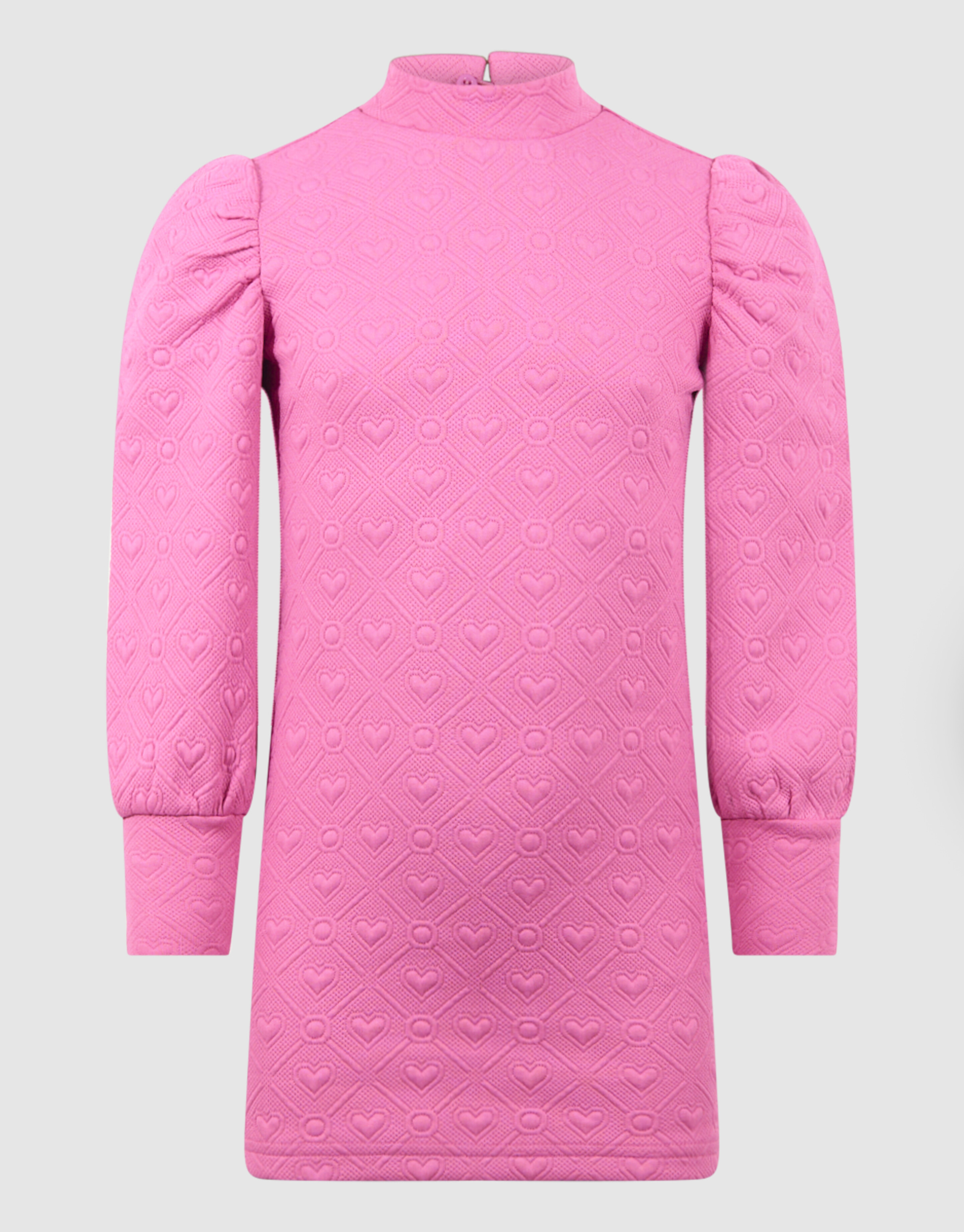 Jaqcuard Mini Jurk Roze SHOEBY GIRLS