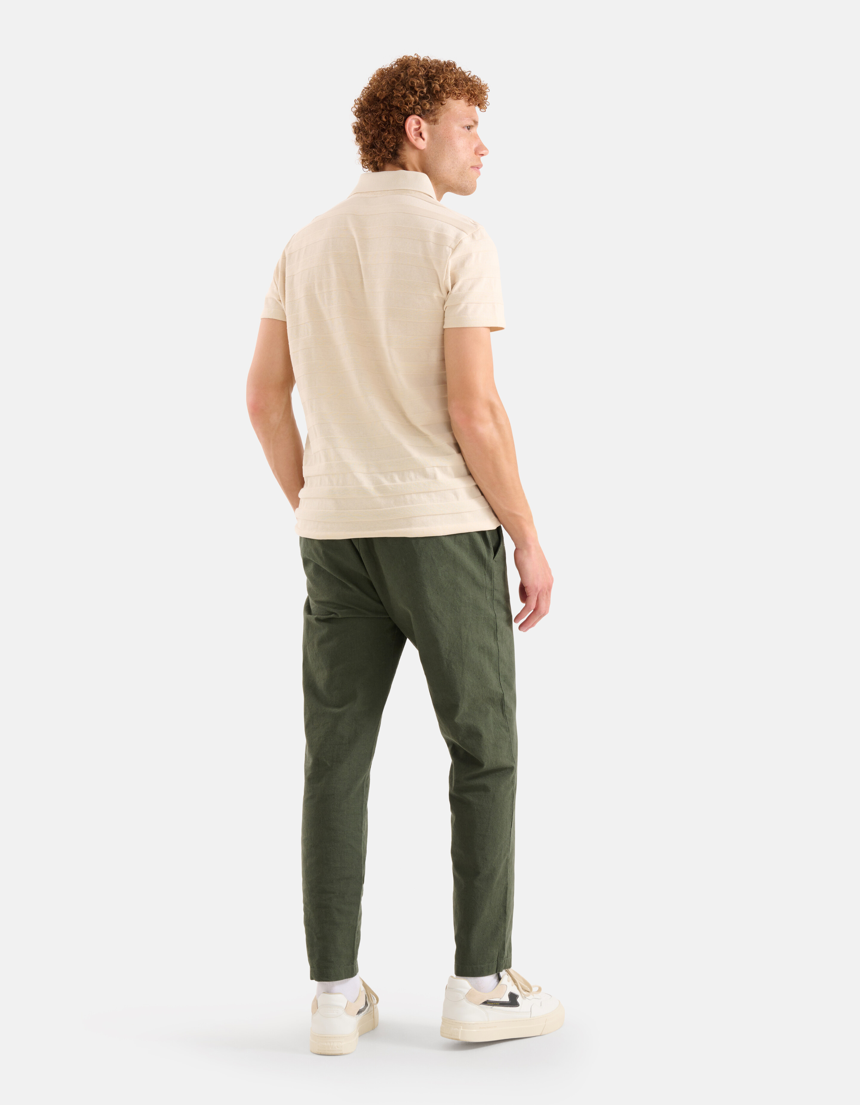 Linnen Broek Donkergroen SHOEBY MEN