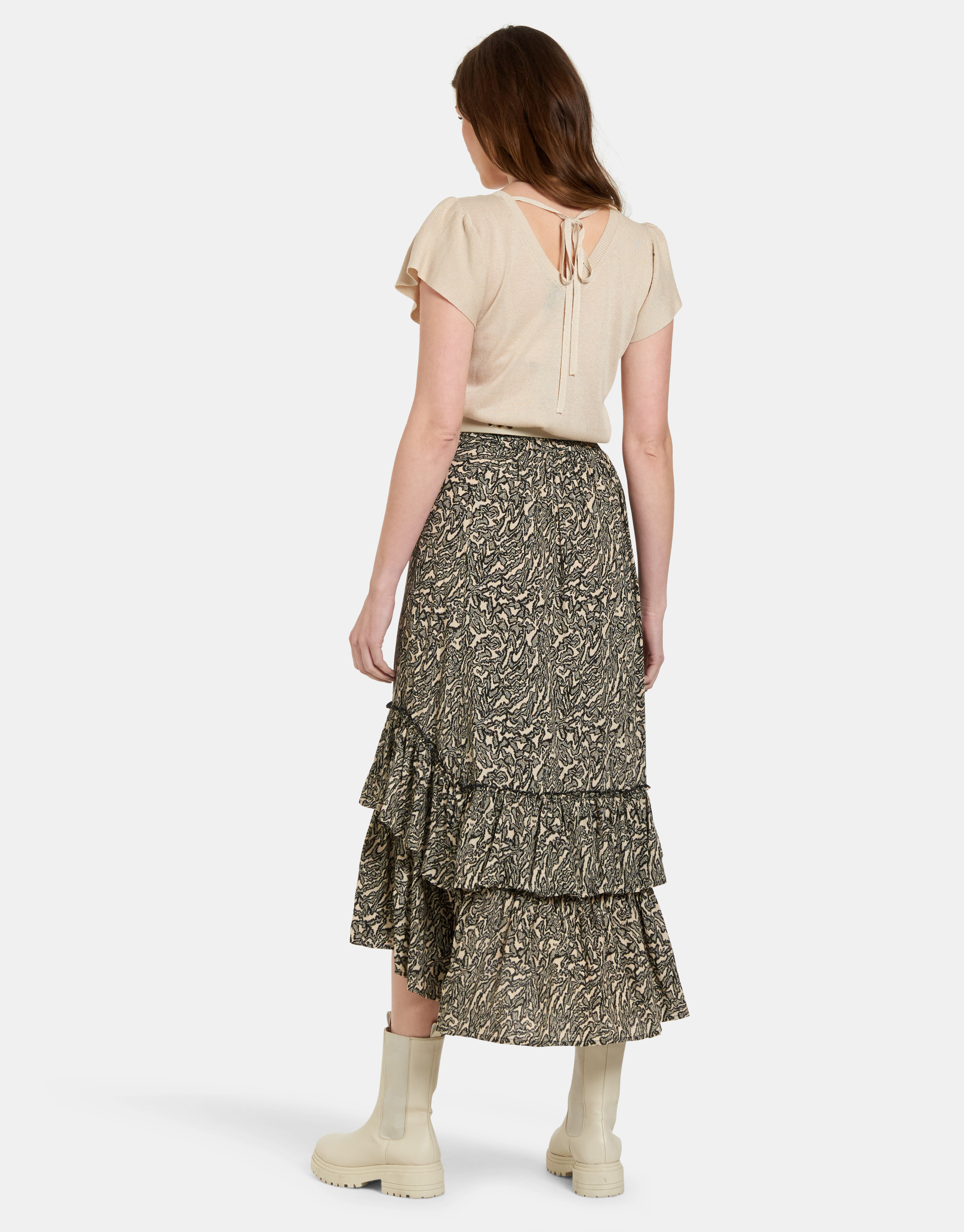 Ruffle Knit Top Eksept