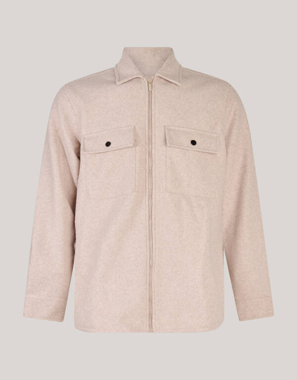Zip Overshirt Zand SHOEBY MEN