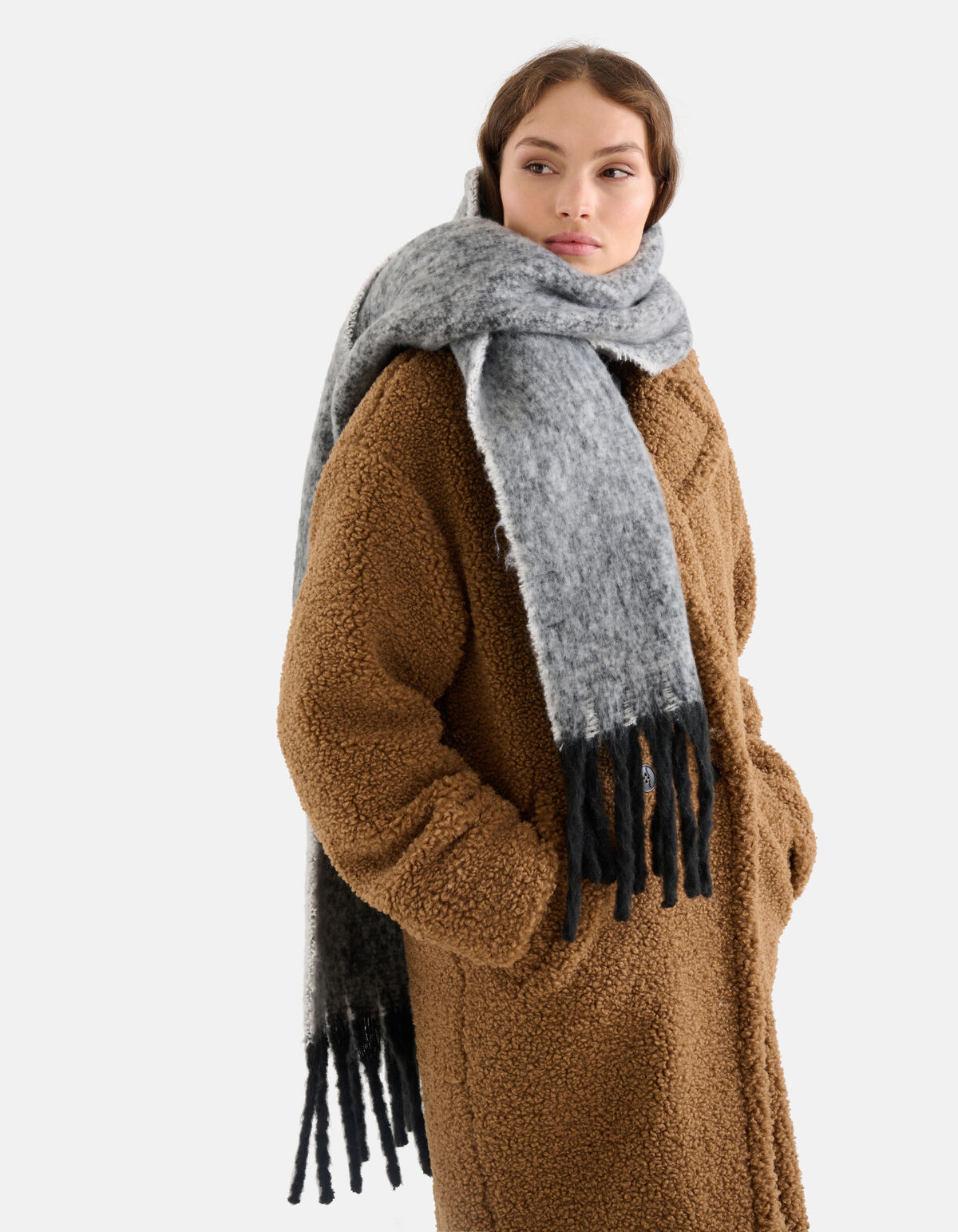 Melange Sjaal Zwart/Wit SHOEBY ACCESSOIRES