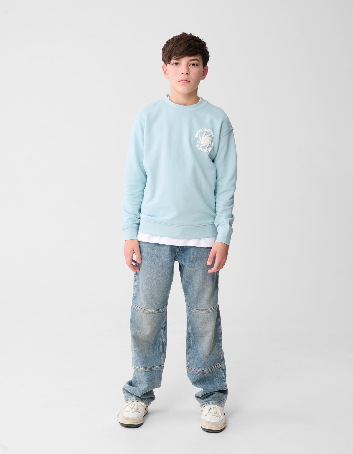 Mood Artwork Sweater Lichtblauw SHOEBY BOYS