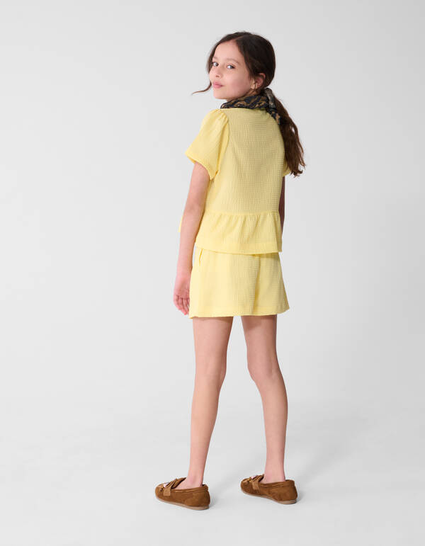 Structuur Short Lichtgeel SHOEBY GIRLS