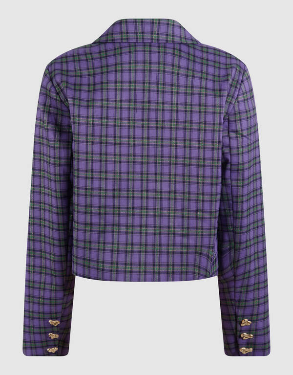 Cropped Ruiten Blazer Paars SHOEBY GIRLS