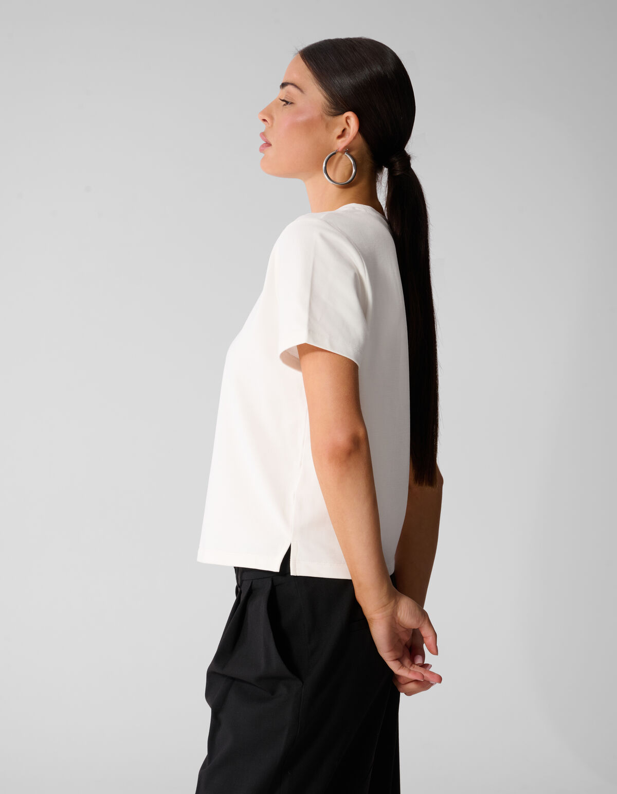 Basis T-shirt Wit By Anna SHOEBY WOMEN