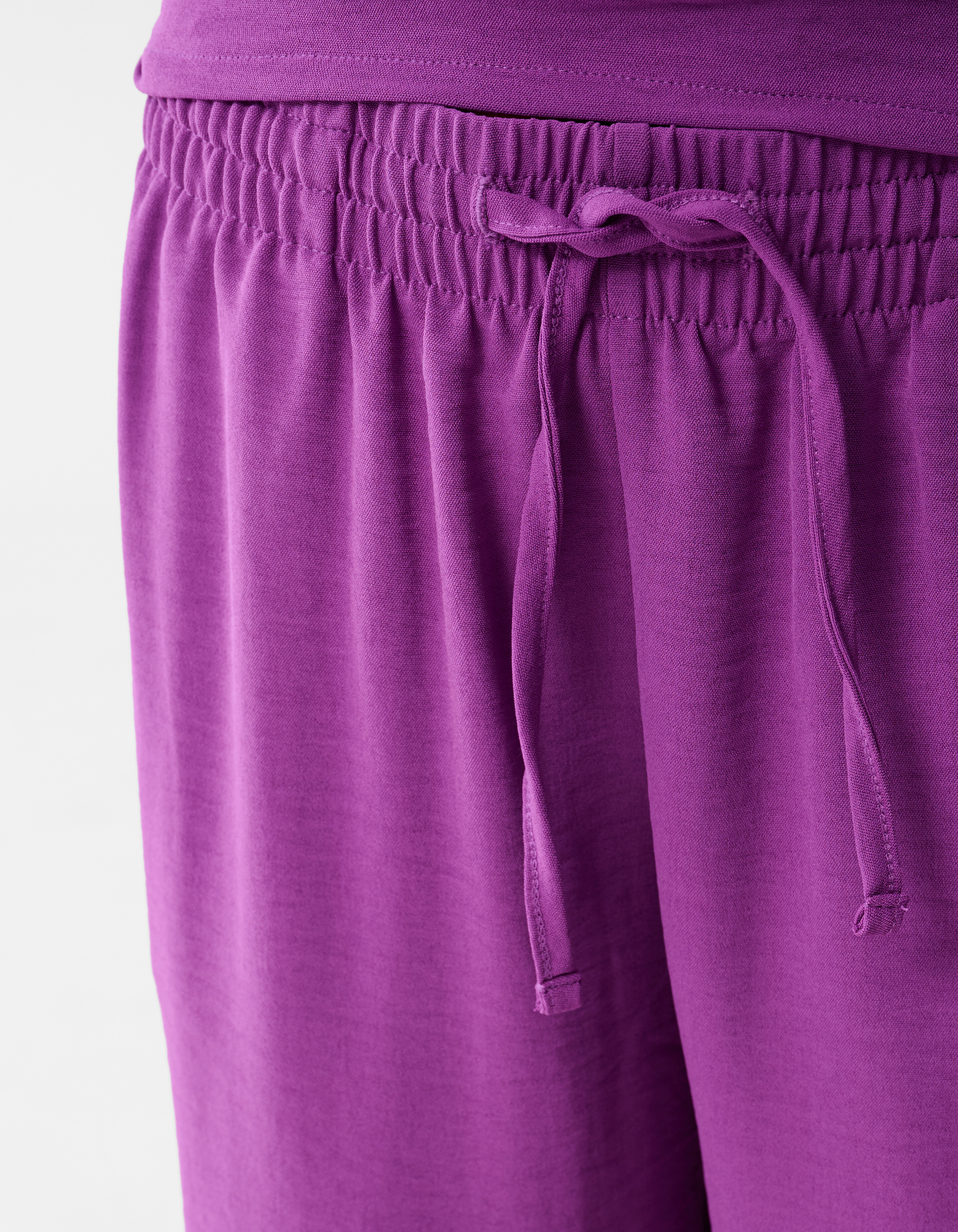 Twist Wide Leg Broek Donkerpaars SHOEBY GIRLS
