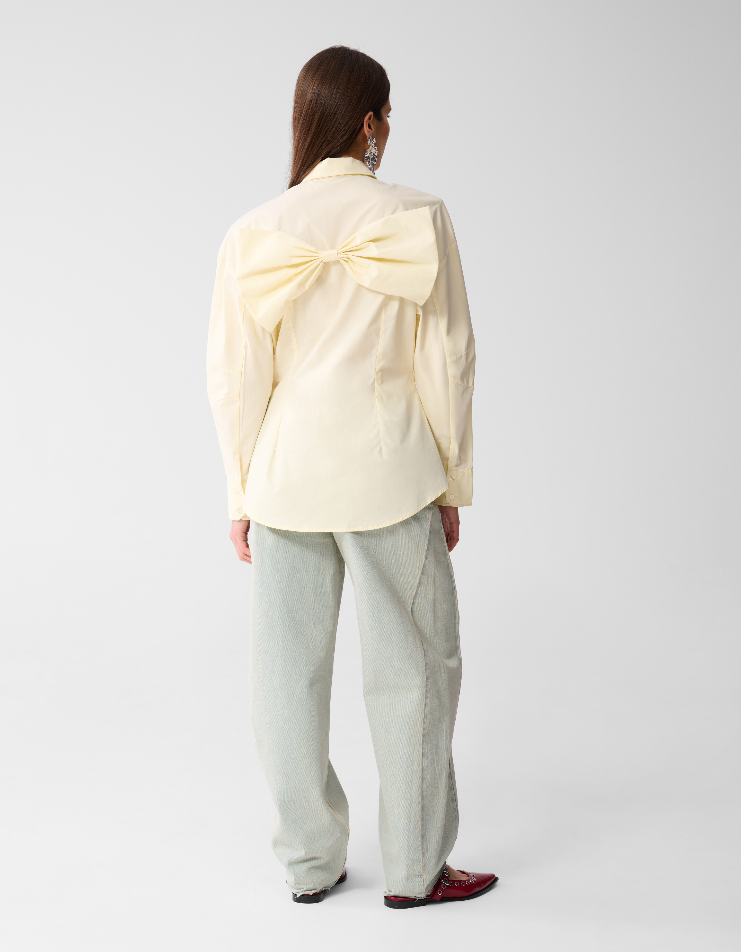 Egg Shape Strik Blouse Lichtgeel SHOEBY WOMEN