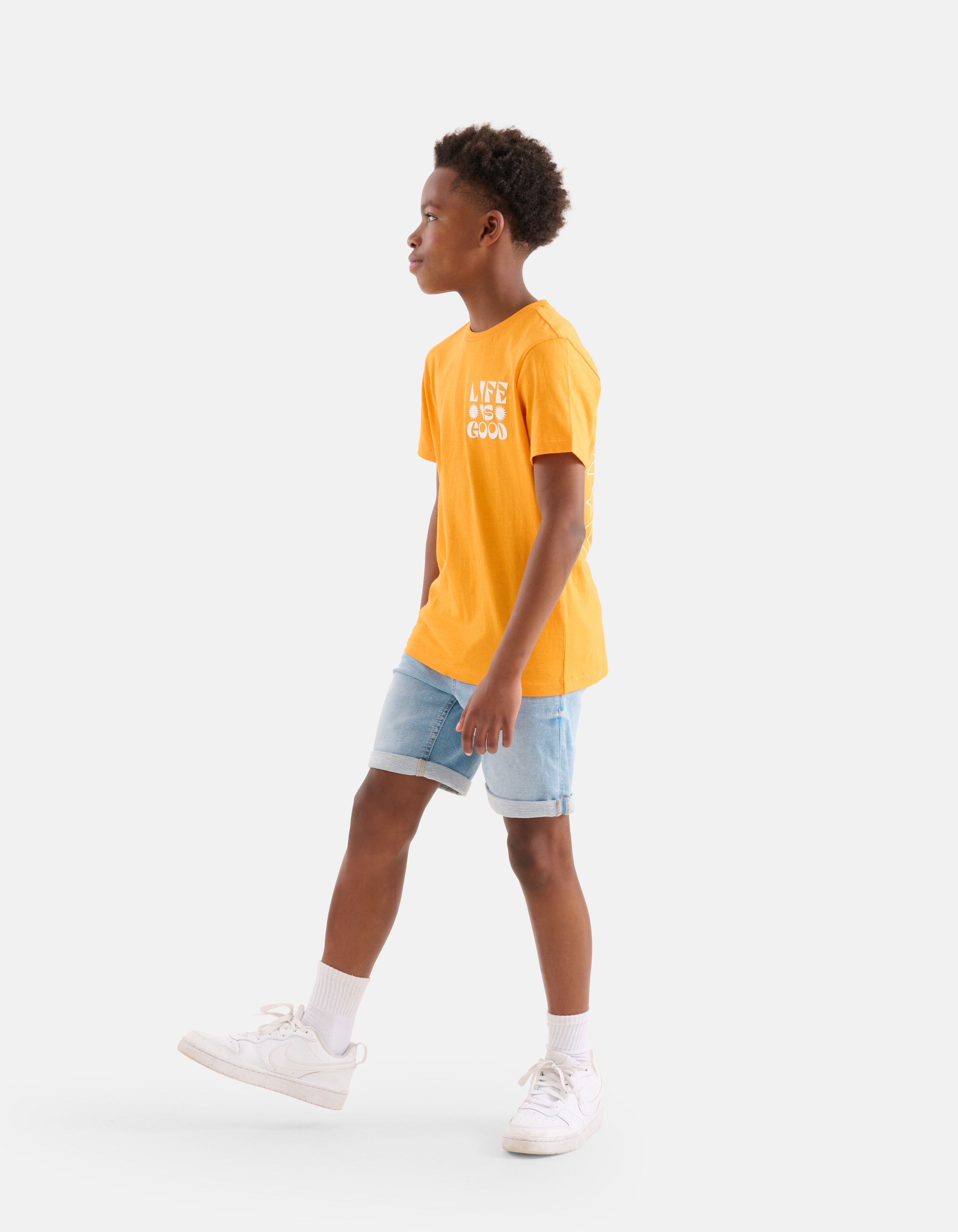 Print T-shirt Oranje SHOEBY BOYS