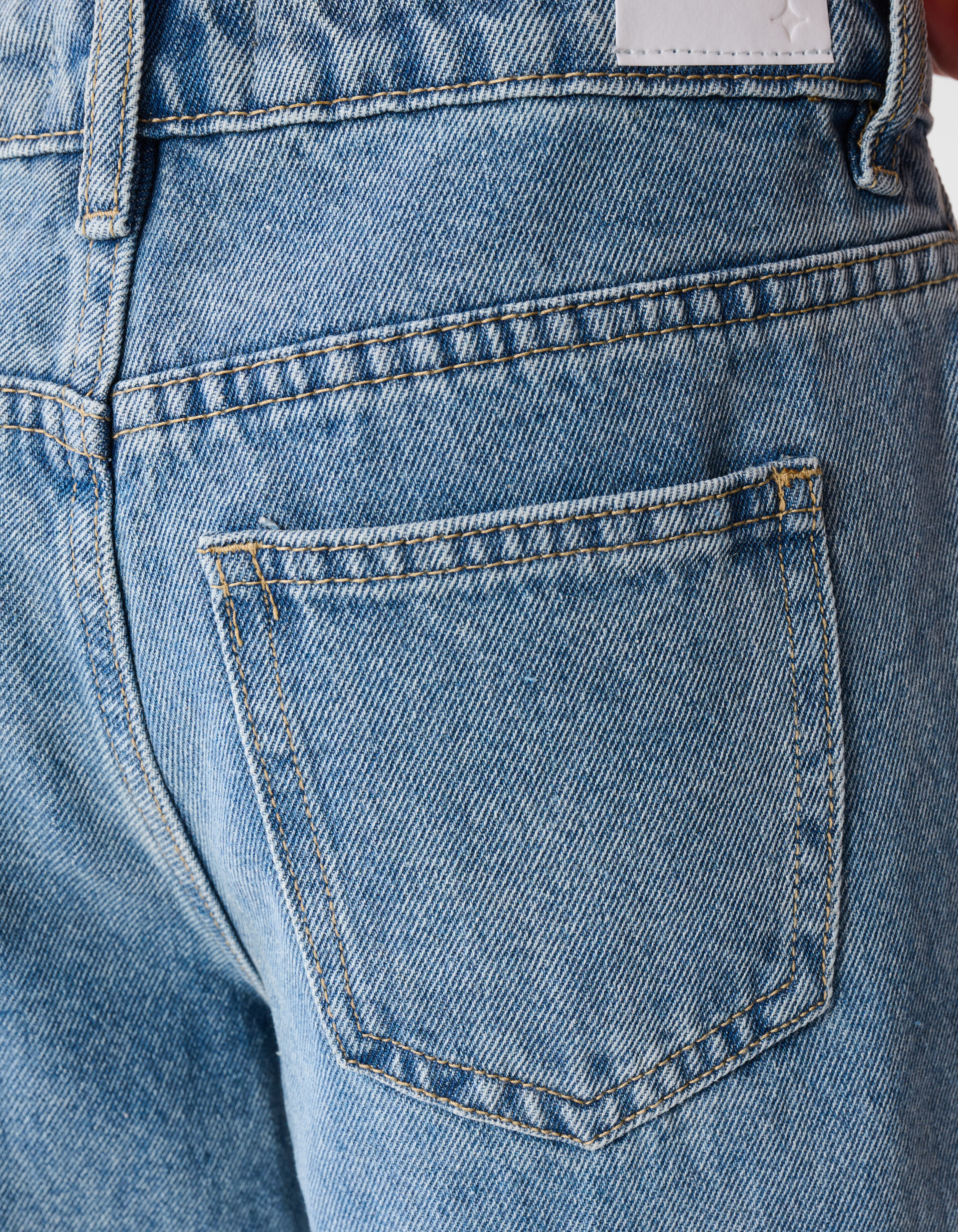 Embroidery Wide Leg Fit Jeans Bleached SHOEBY GIRLS