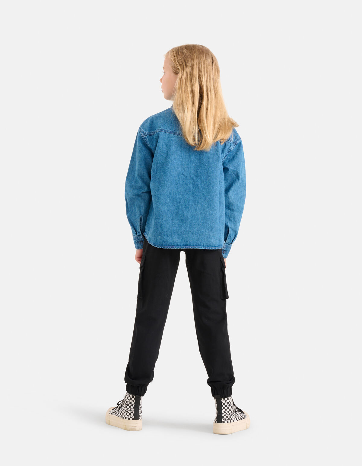 Denim Blouse Blauw SHOEBY GIRLS