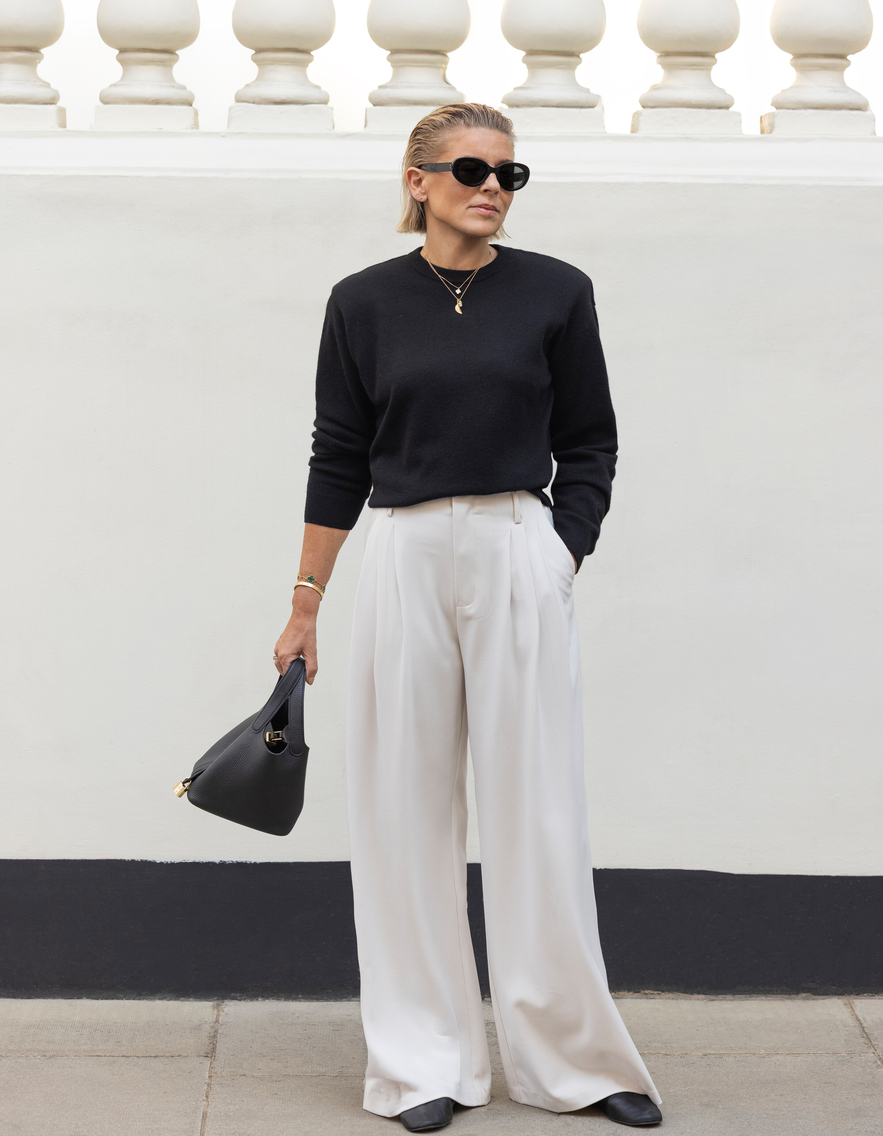 Wide Leg Broek Gebroken Wit By Lonneke SHOEBY WOMEN