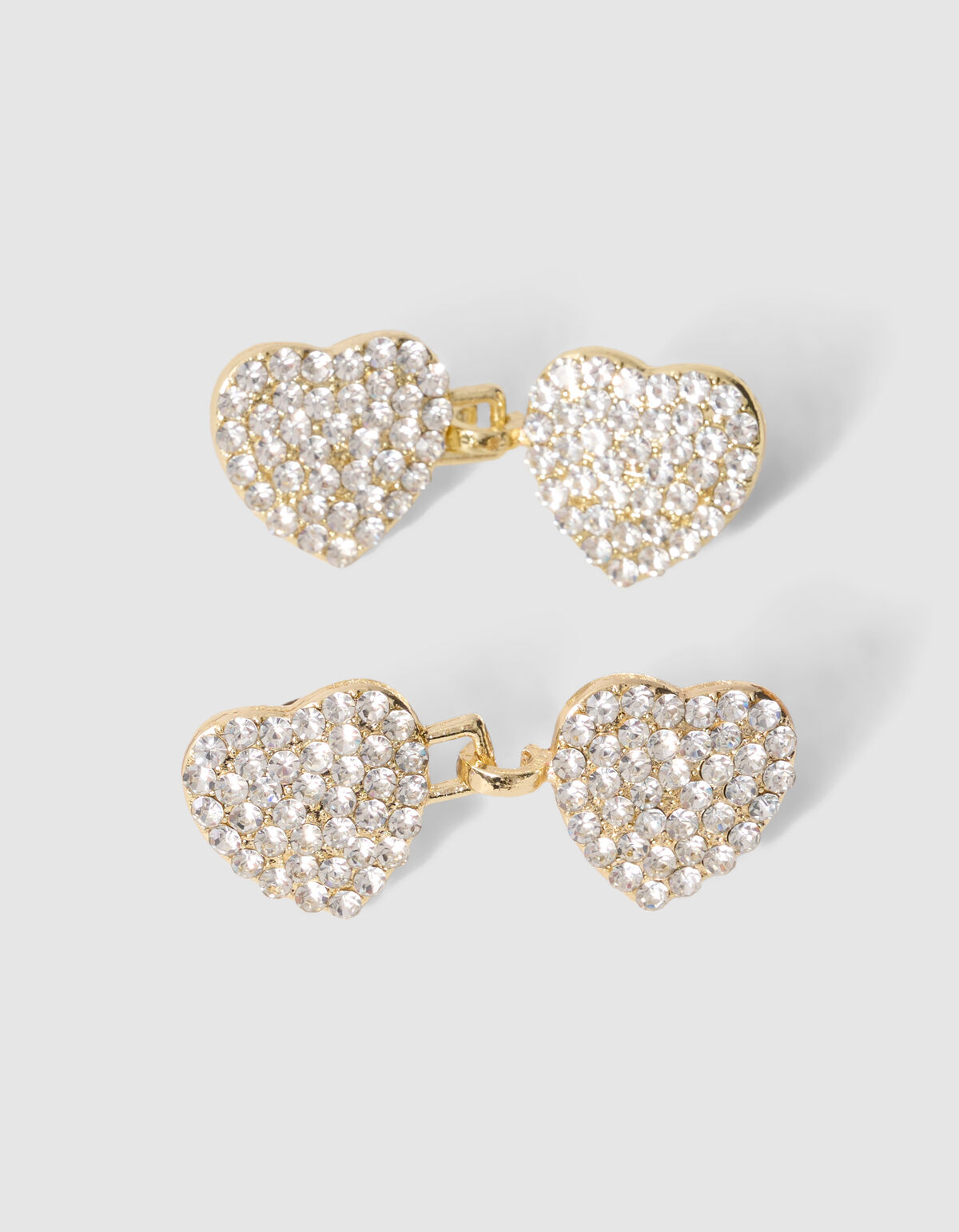 Strass Heart Jeans Pins Goud SHOEBY ACCESSOIRES