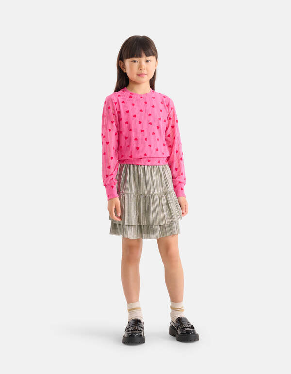 Metallic Rok Zilver SHOEBY GIRLS