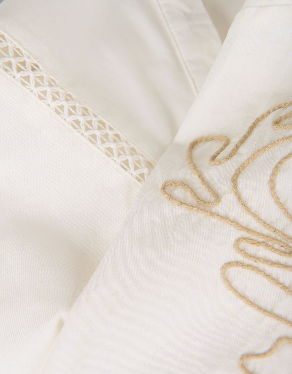 Embroidery Blouse Wit SHOEBY WOMEN