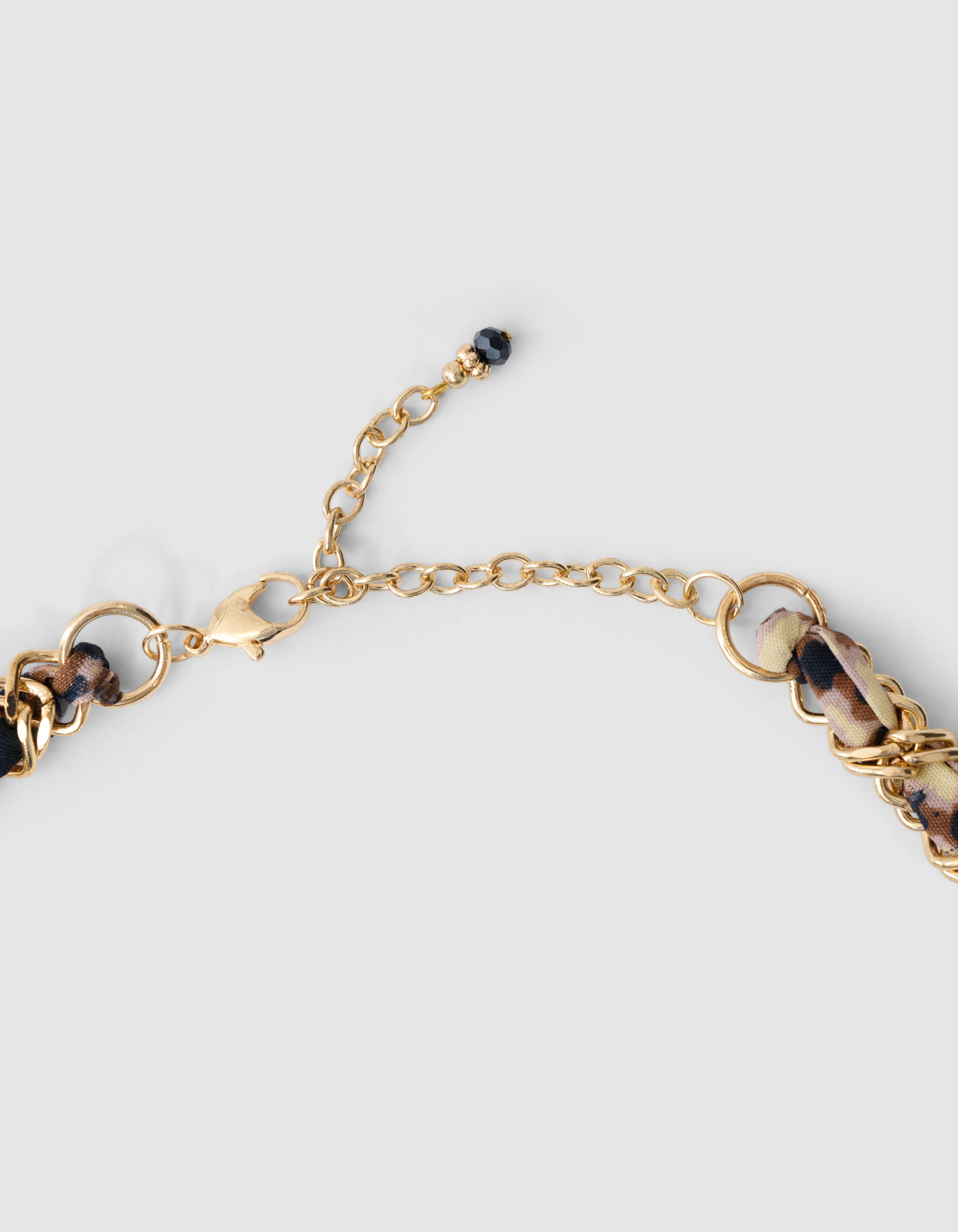 Chain Charm Ketting Bruin SHOEBY ACCESSOIRES