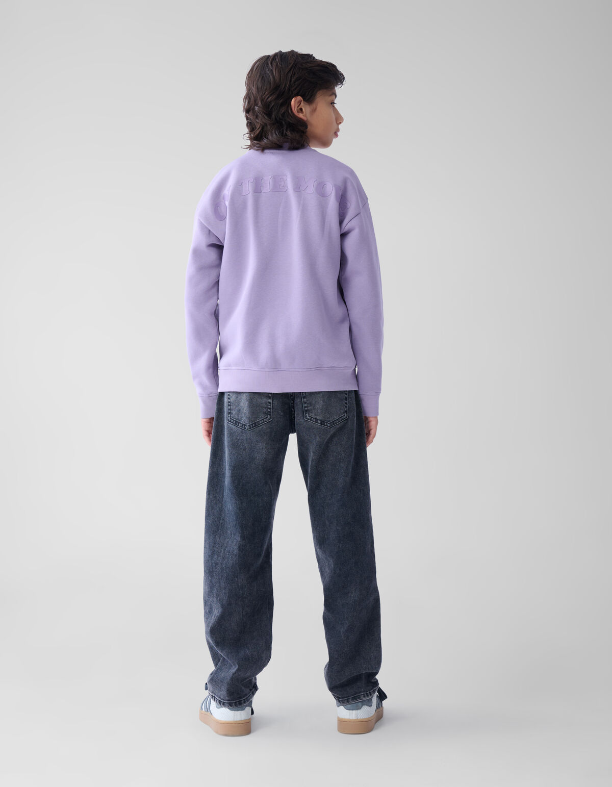 Backprint Sweater Lichtpaars SHOEBY BOYS