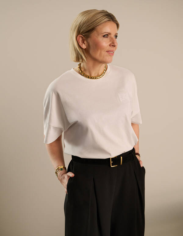 Oversized T-shirt Wit By Lonneke SHOEBY WOMEN