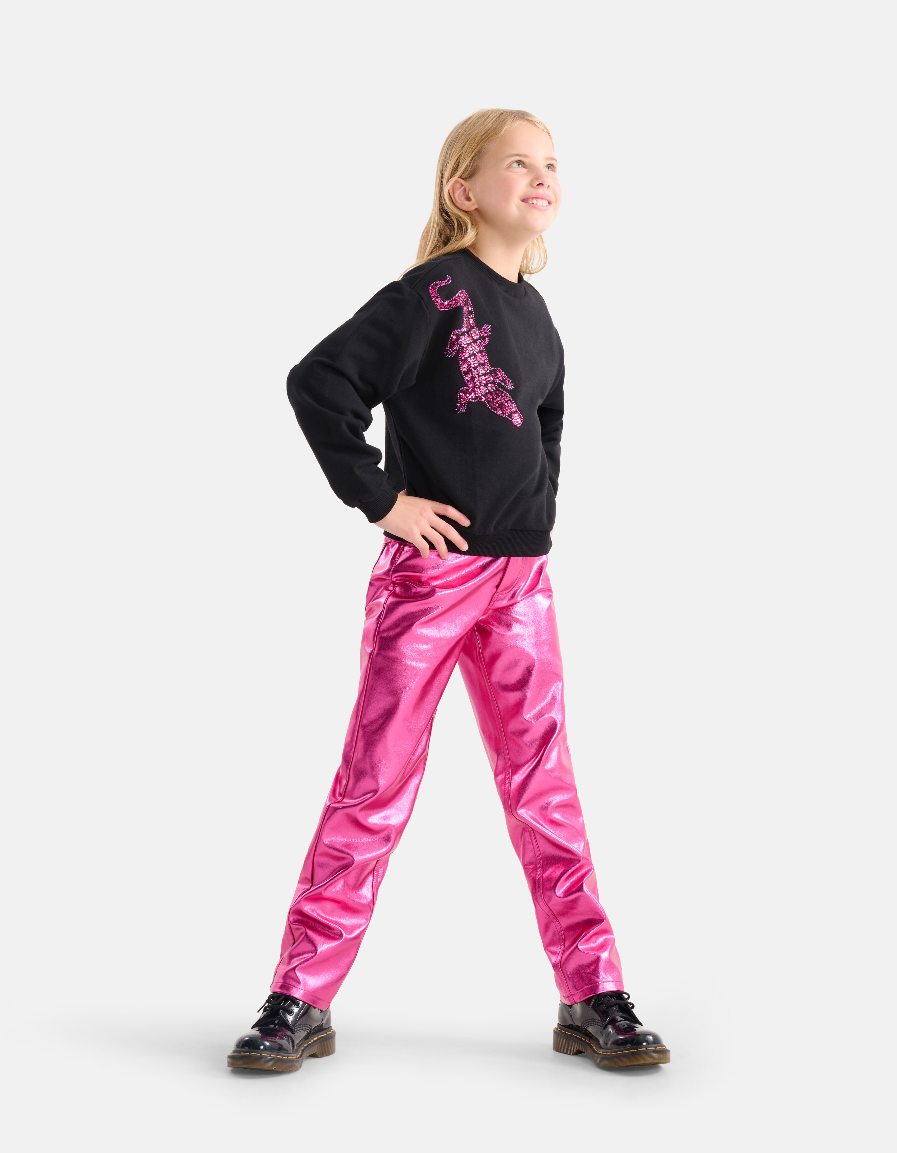 Metallic Coated Broek Roze SHOEBY GIRLS