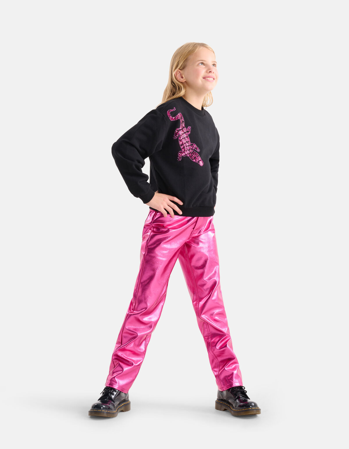 Metallic Coated Broek Roze SHOEBY GIRLS