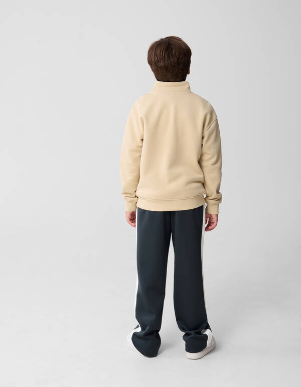Half Zip Sweater Beige SHOEBY BOYS