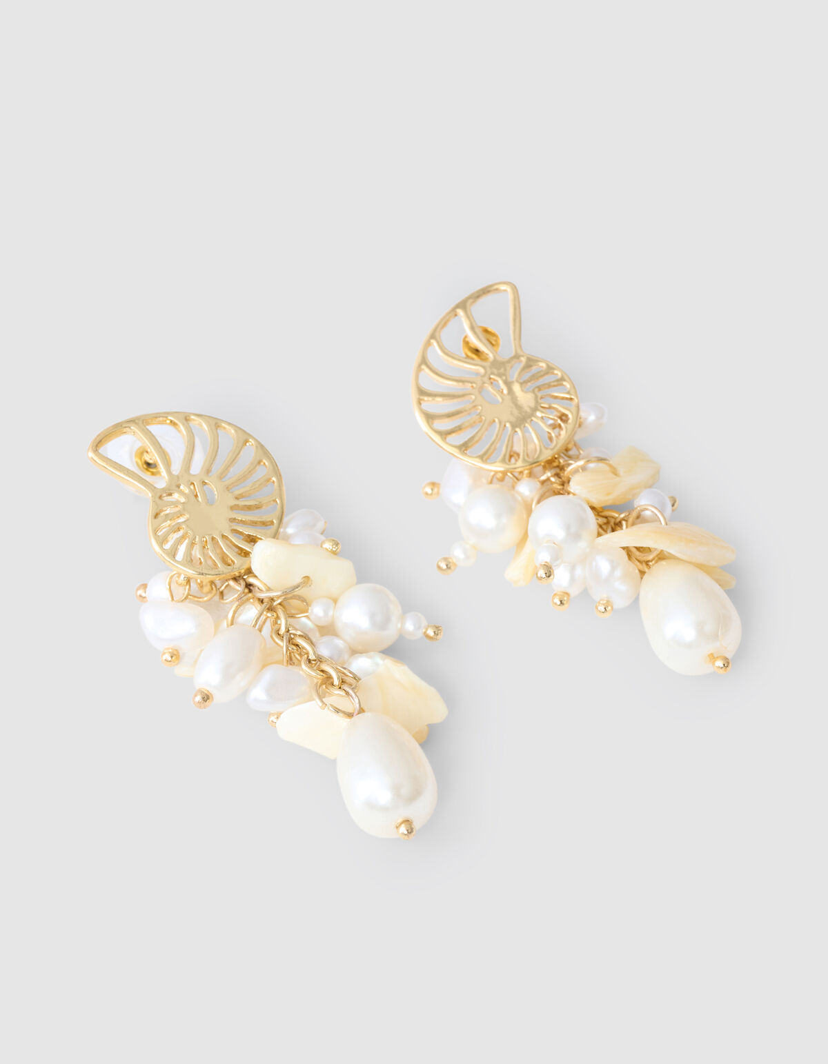 Schelp Oorbellen Goud SHOEBY ACCESSOIRES