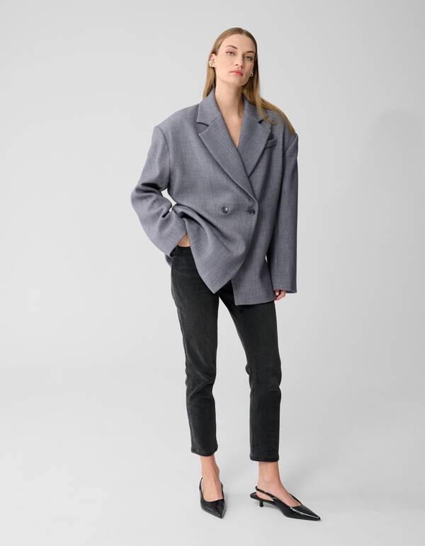 Slim Fit Jeans Donkergrijs By Lonneke SHOEBY WOMEN