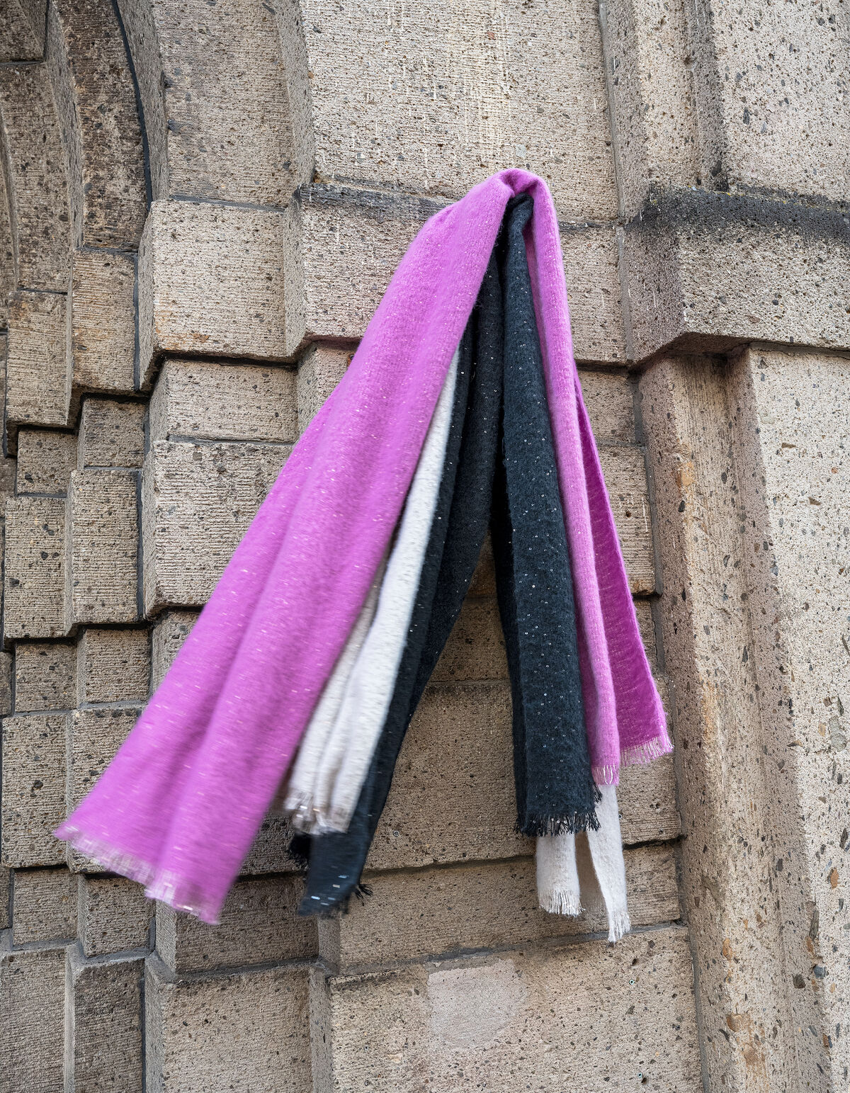 Pailletten Sjaal Roze SHOEBY ACCESSOIRES