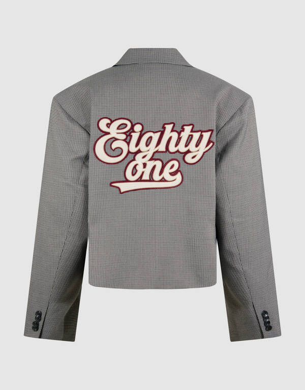 Sporty Oversized Ruiten Blazer Grijs SHOEBY WOMEN