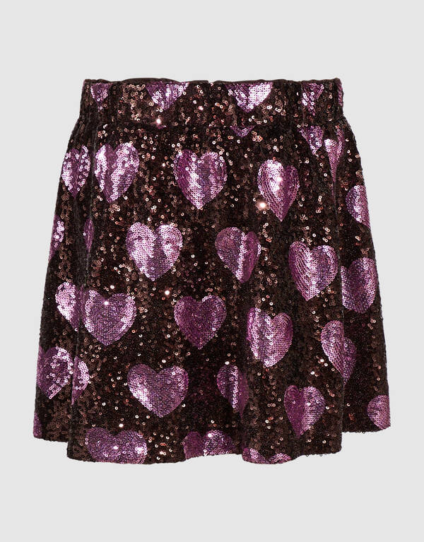 Hartjes Paillettenrok Bruin SHOEBY GIRLS