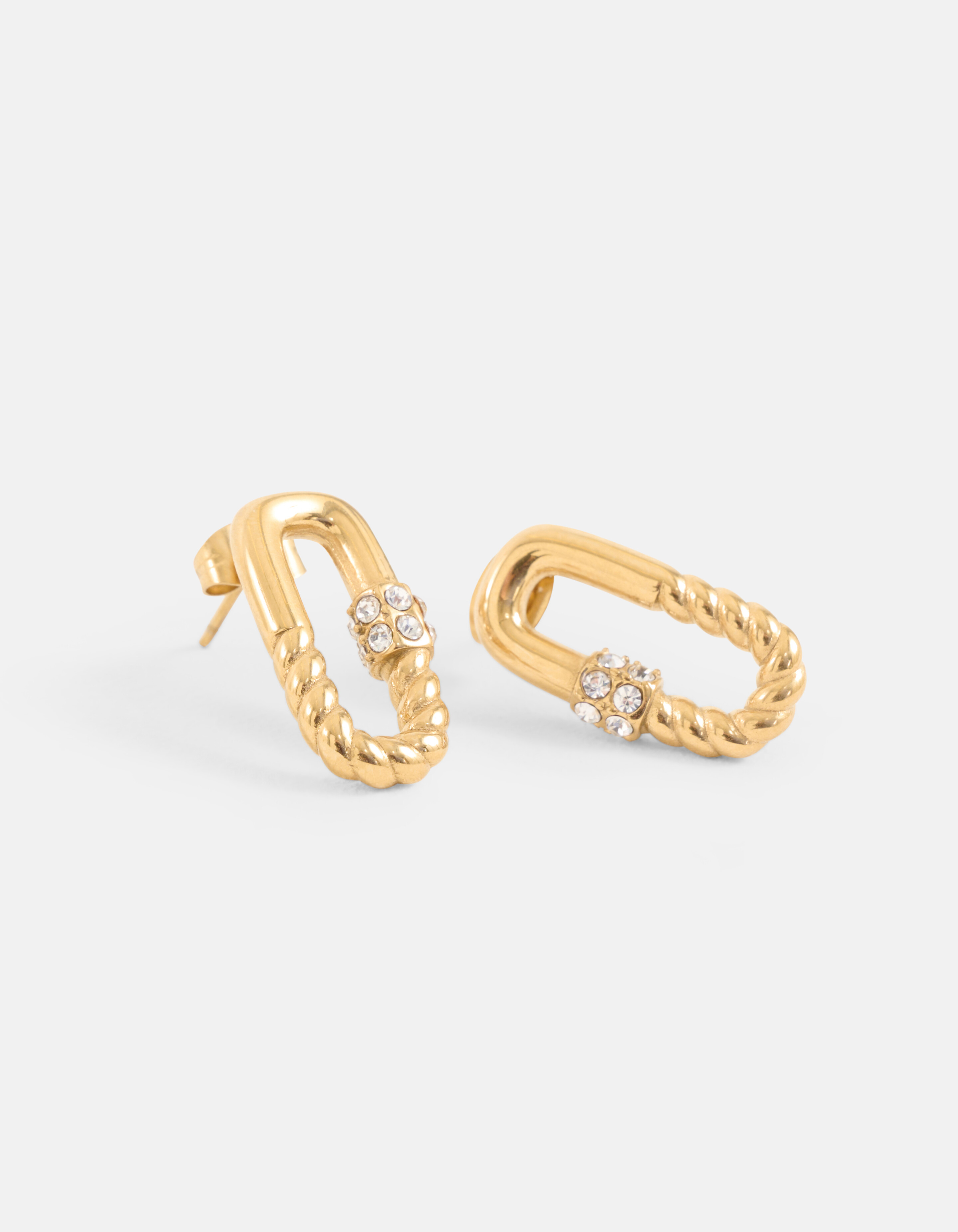 Vierkante Pin Oorbellen Goud SHOEBY ACCESSOIRES