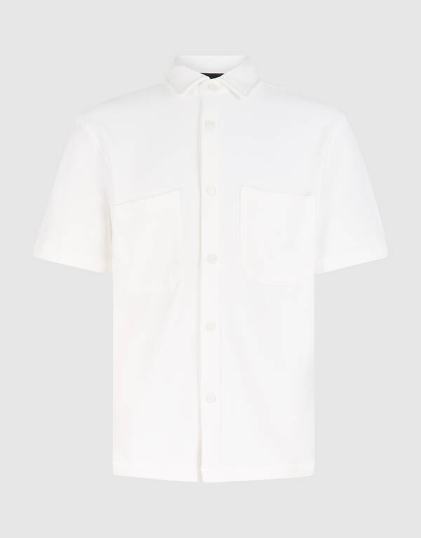 Pique Overshirt Gebroken Wit SHOEBY MEN