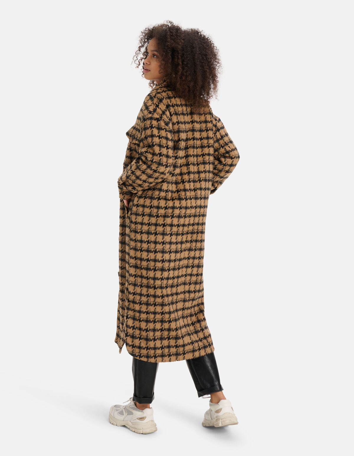 Pied-De-Poule Jas Bruin SHOEBY WOMEN