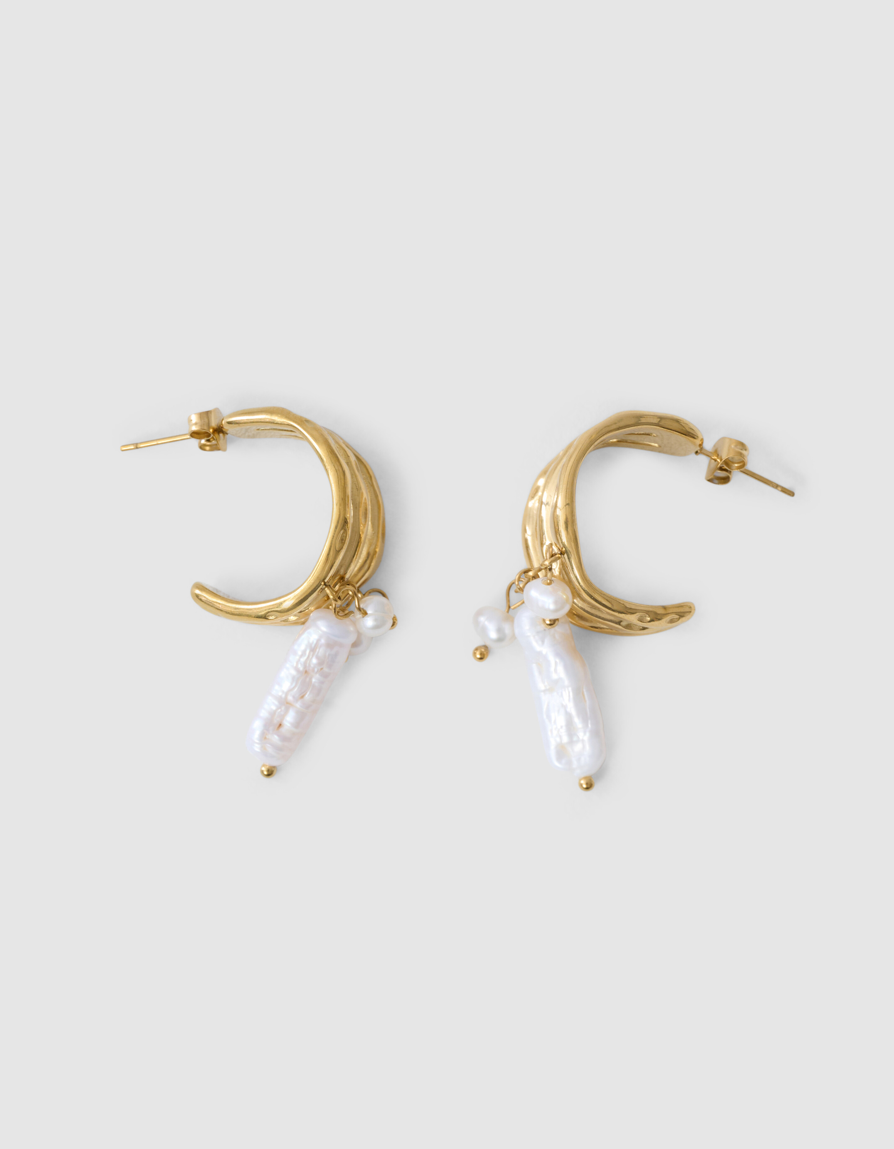 Parel Hoop Oorbellen Goud SHOEBY ACCESSOIRES