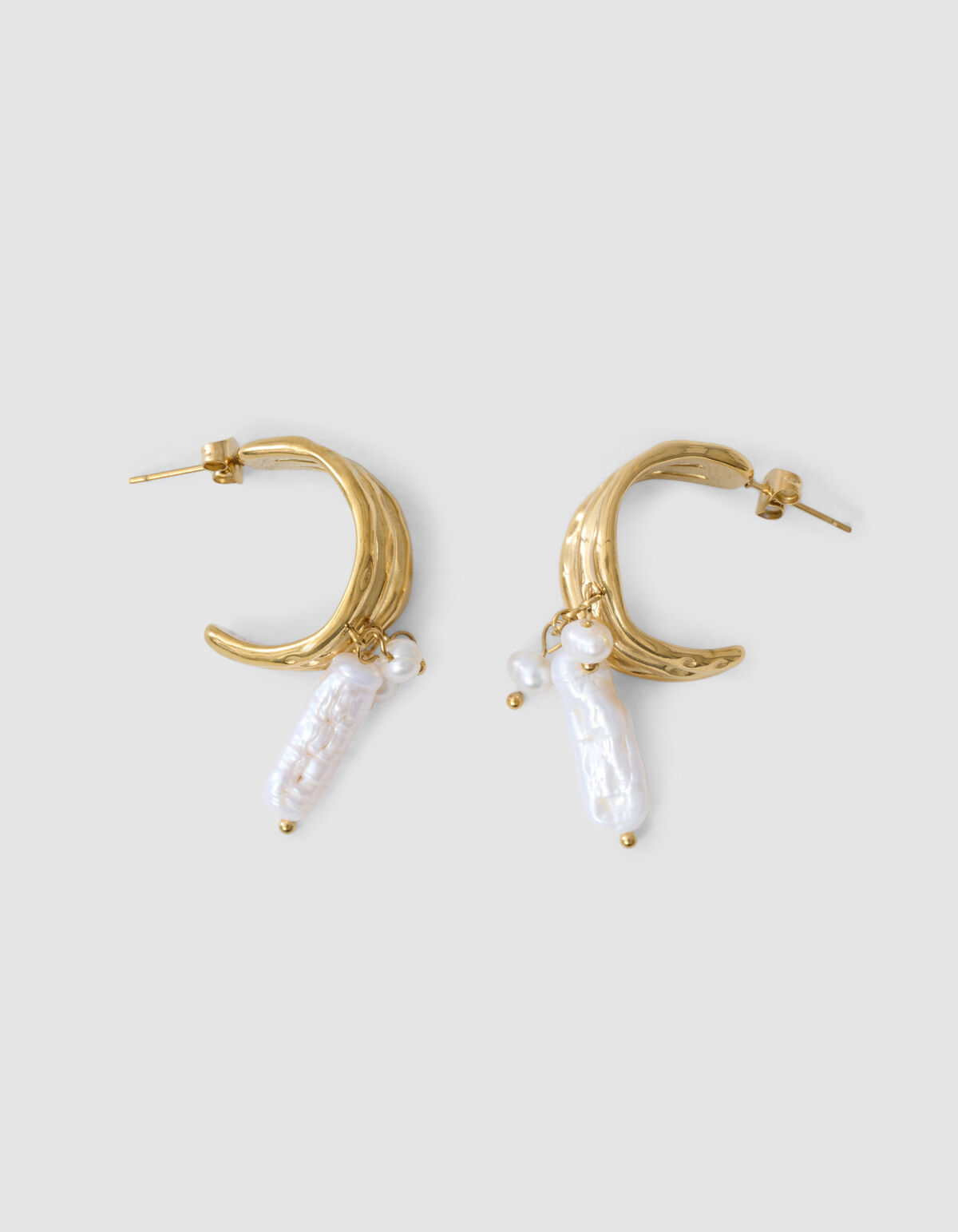 Parel Hoop Oorbellen Goud SHOEBY ACCESSOIRES