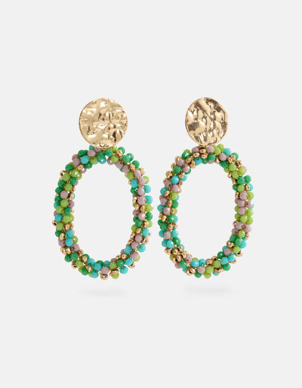 Beaded Oorbellen Blauw SHOEBY ACCESSOIRES